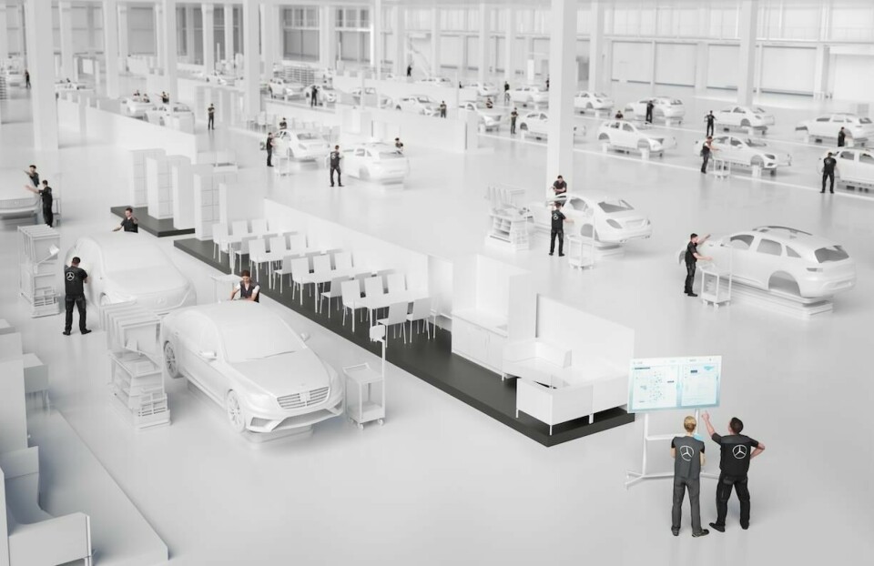 Mercedes-Benz says its ‘Factory 56’ at its Sindelfingen site will be the ‘world’s most modern car production’ factory Factory 56 impression 2