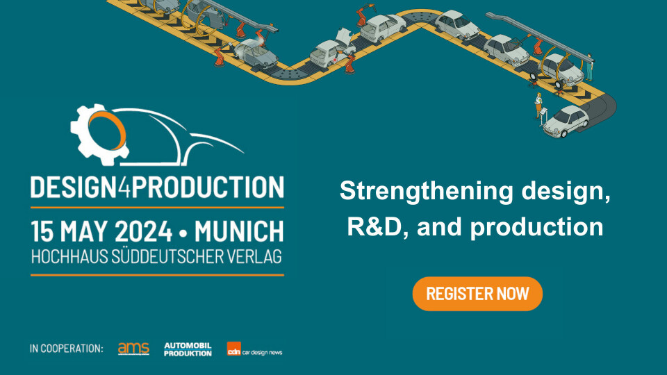 Join us at Design4Production to network with leading automotive designers and engineers, manufacturing engineers and plant leaders in Munich Design4Production banner