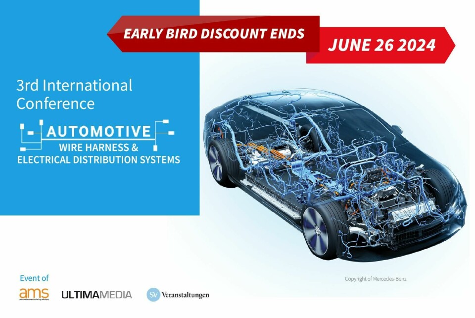 The Automotive Wire Harness & EDS Conference will be held on October 28 and 29, 2024, at The Henry Hotel, Detroit, MI 600x400 2