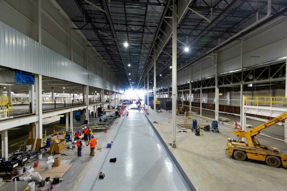 Construction at GM’s Detroit-Hamtramck plant GM Factory ZERO Hamtramck