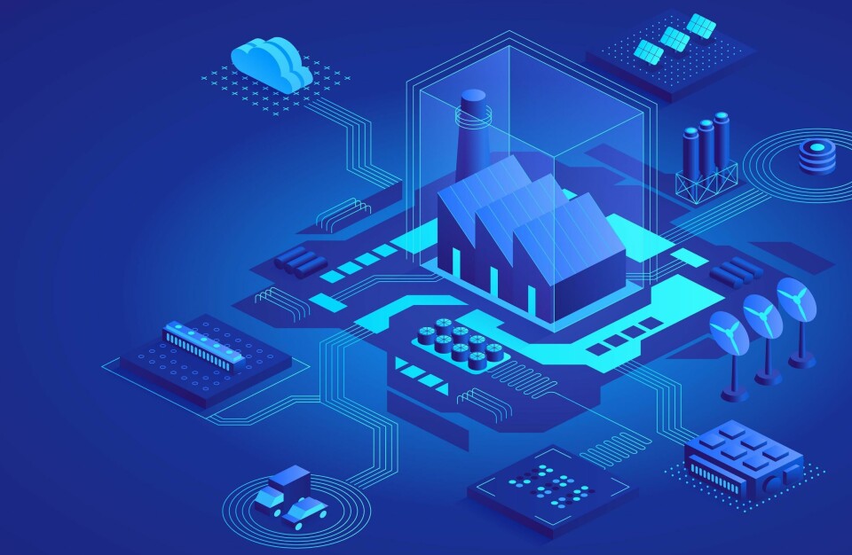 Hybrid manufacturing drives smart factories, automation, AI, and workforce shifts. Smart factory image