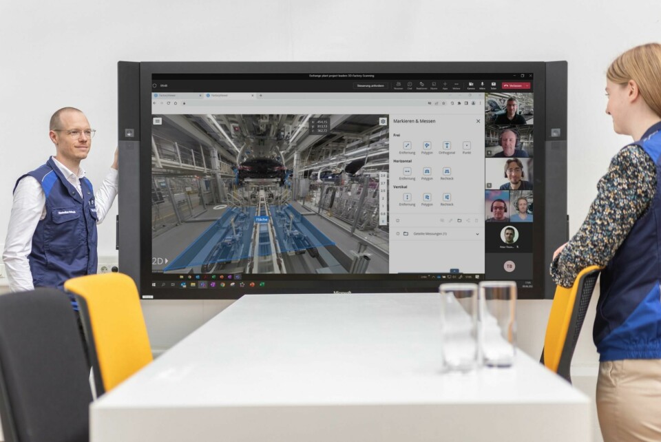 Around 15,000 BMW employees are already working with the data, using a cloud- and web-browser-based software called the BMW Factory Viewer Around 15,000 BMW employees are already working with the data, using a cloud- and web-browser-based software called the BMW Factory Viewer