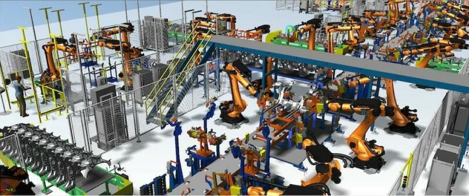 Automotive plant simulationVirtual reality and AI allow companies to design, develop and improve their factories through simulation Siemens Tecnomatix plant simulation