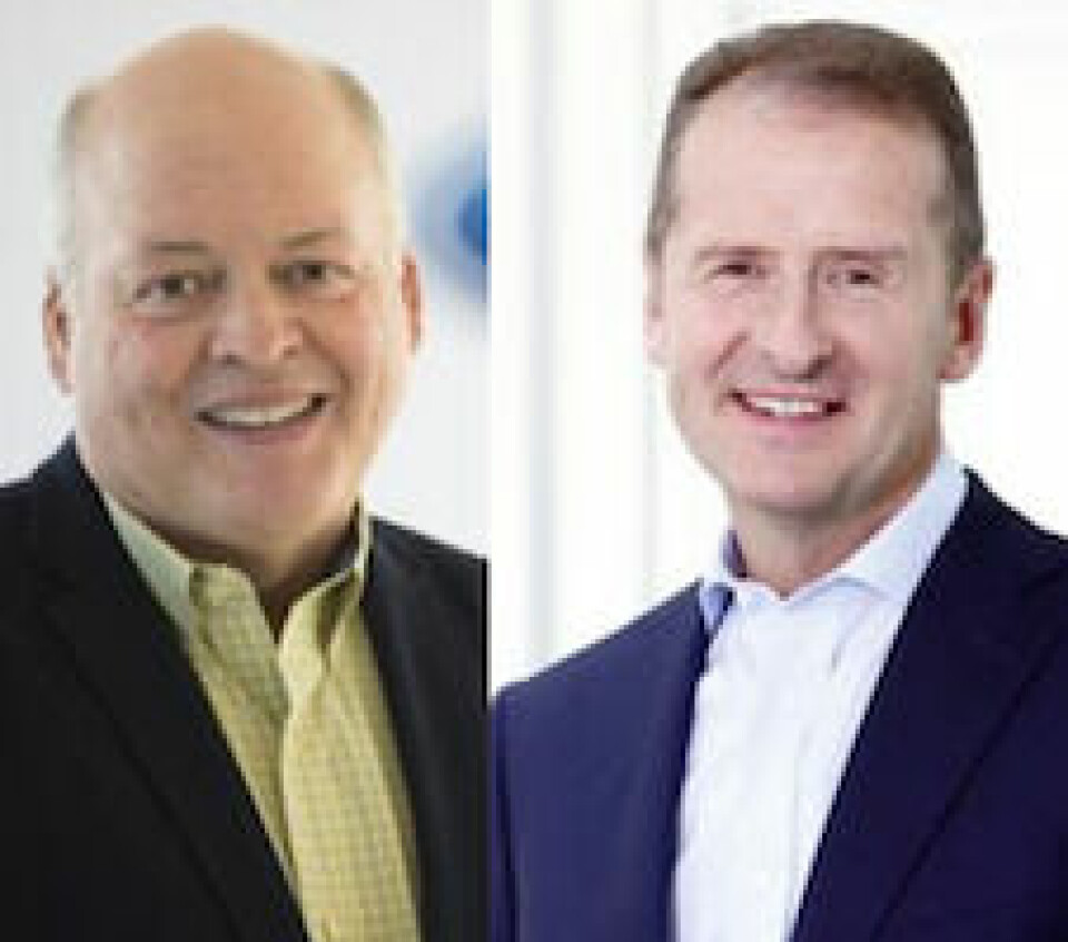 Ford CEO Jim Hackett, VW COE Herbert Diess Hackett and Diess