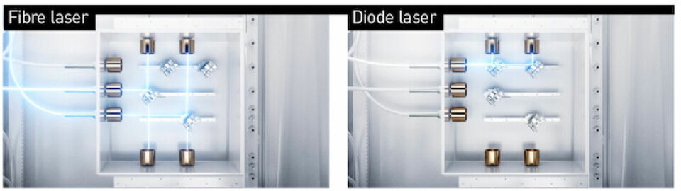 Dual-purpose laser Comau’s dual-function system offers users both diode and fibre laser functions located within a single unit