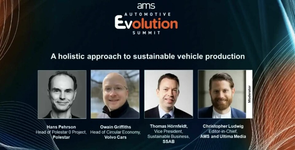 Decarbonising production and building circulariity driving new business modelsWatch the full discussion with Polestar’s Hans Pehrson, head of Polestar 0; Owain Griffiths, head of circular economy at Volvo Cars; and Thomas Hörnfeldt, VP of sustainabile business at SSAB Screenshot 2022-05-27 at 10.28.18