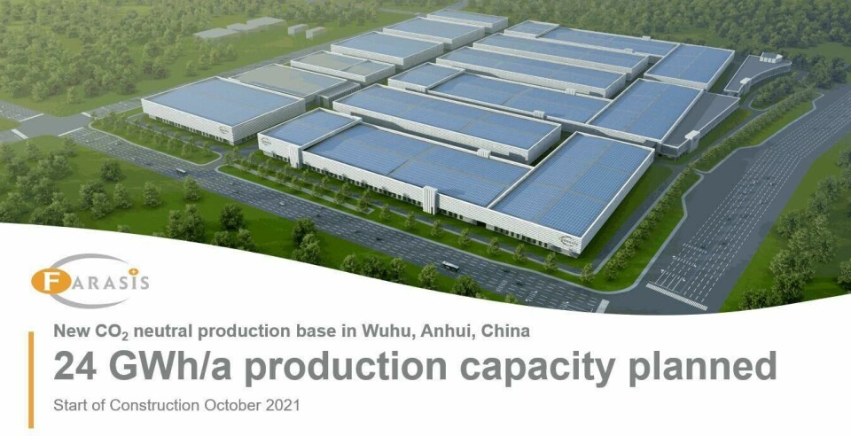 New Farasis gigafactoryFarasis is aiming to ramp up its global production capacity for batteries to 120 GWh/a over the next few years. New Farasis gigafactory