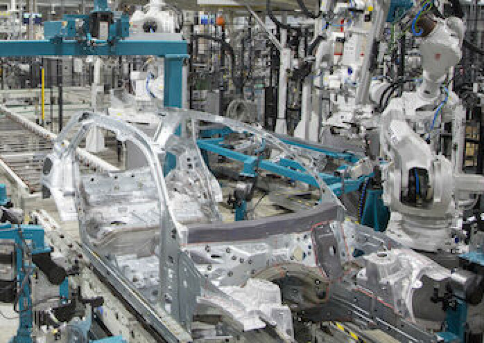 Under contract The GLC bodyshop at Valmet Automotive is very compact, designed to maximise efficiency and cost-effectiveness