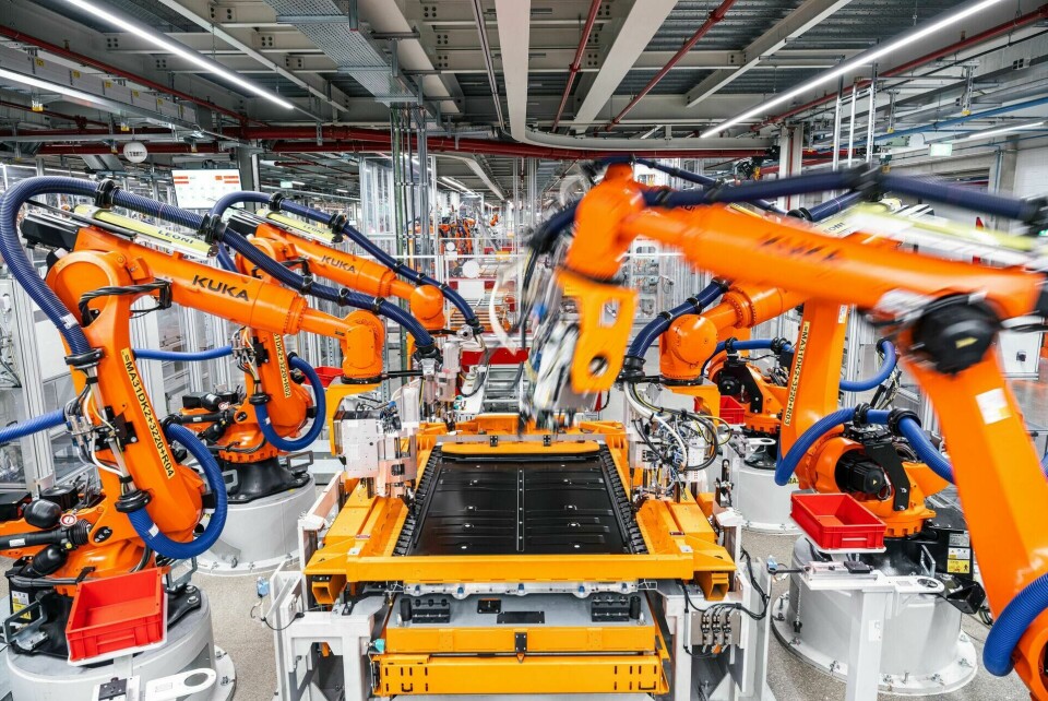 Highly automated battery assembly Audi Q6 e-tron at Ingolstadt Highly automated battery assembly Audi Q6 e-tron at Ingolstadt