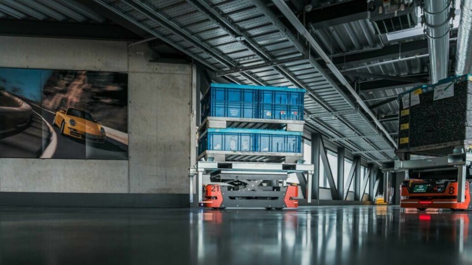 MHP’s Fleet Executor now manages 1,600 daily material moves at Porsche Zuffenhausen using 27 AGVs on a 750m circuit through the plant MHP’s Fleet Executor now manages 1,600 daily material moves at Porsche Zuffenhausen using 27 AGVs on a 750m circuit through the plant