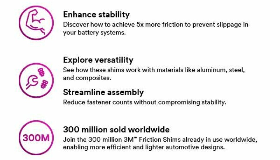 New whitepaper: 3M™ Friction Shims for EV battery fixation