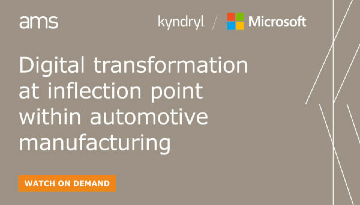 Watch now: Digital Transformation at Inflection Point within Automotive ...