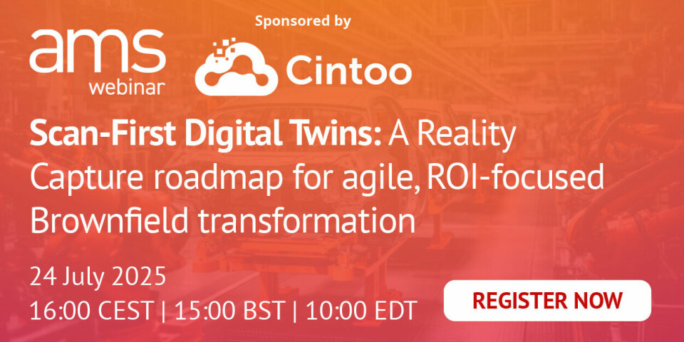 Register now: Scan-First Digital Twins: A reality capture roadmap for agile, ROI-focused brownfield transformation