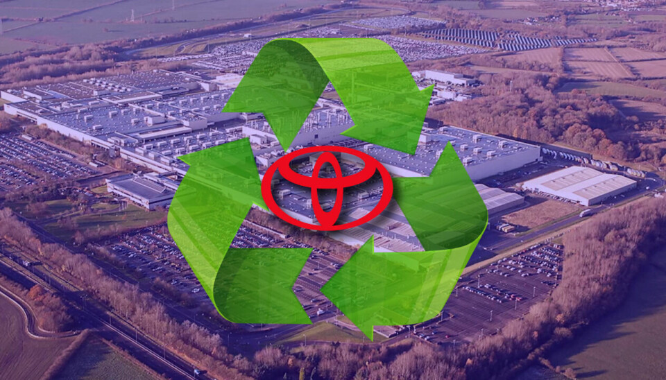 Aerial view of the Toyota Manufacturing UK (TMUK) plant in Burnaston, Derbyshire